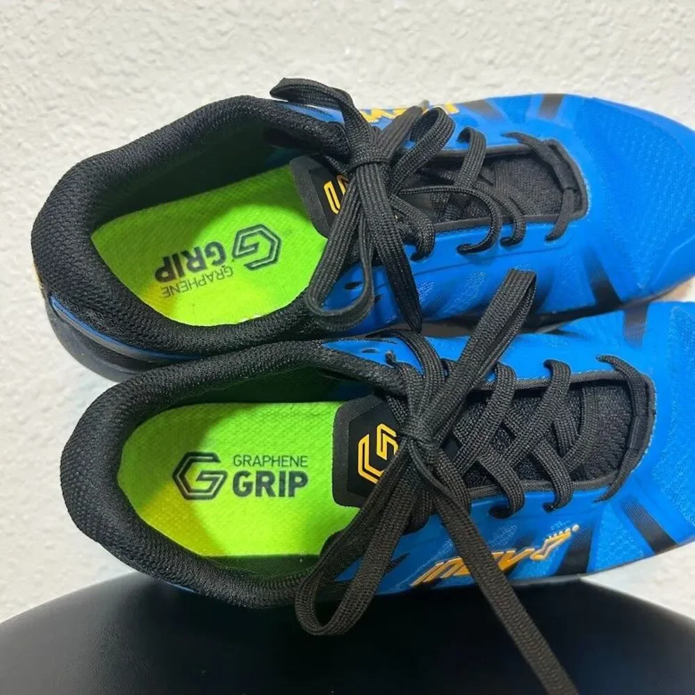 Inov-8 Trailfly G 270 Low Top Trail Running Shoes Mens 7 Womens 8.5 Blue Black